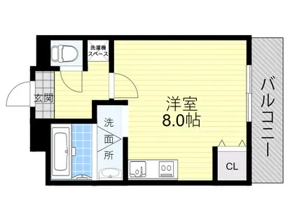 RESIDENCE ALIKA2(ワンルーム/4階)の間取り写真