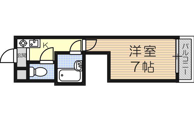 ディザイア新大阪(1K/12階)の間取り写真