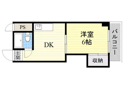 レクシア西中島3(1DK/8階)の間取り写真