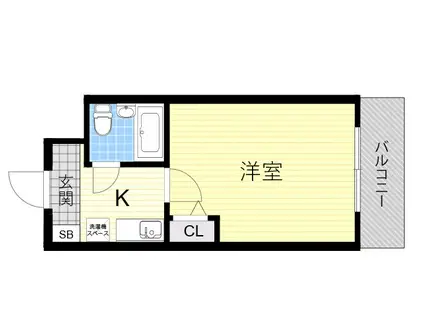 リーガル塚本1(ワンルーム/7階)の間取り写真