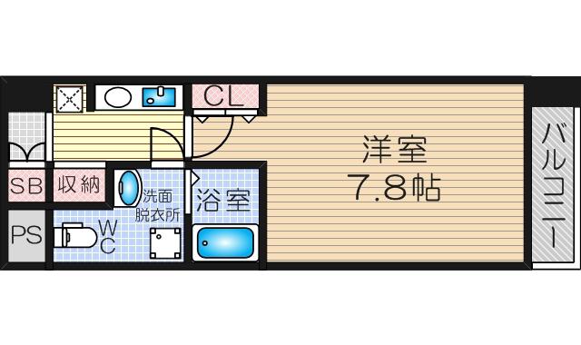 GROOVE御幣島アベニュー(1K/10階)の間取り写真