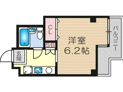 メゾンシクロ(ワンルーム/4階)の間取り写真