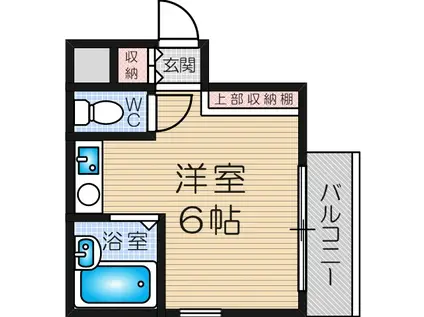 ジョイライフイレブン(ワンルーム/2階)の間取り写真