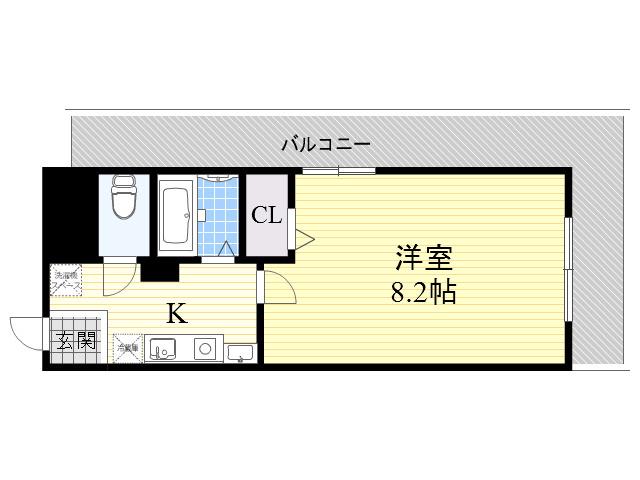 フローライト新大阪(1K/3階)の間取り写真