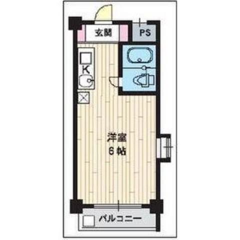 メゾンドサンセール(ワンルーム/4階)の間取り写真