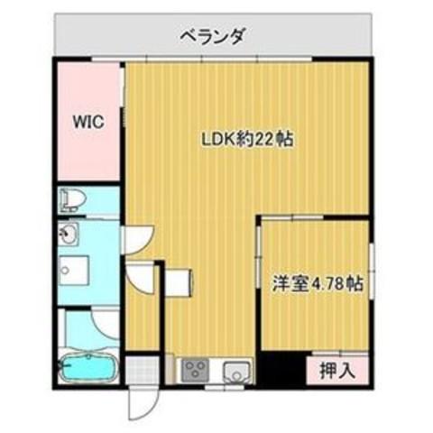 マノワール歌島(1LDK/2階)の間取り写真