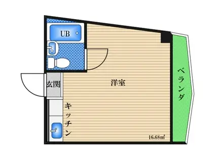 シティ西三国(ワンルーム/2階)の間取り写真