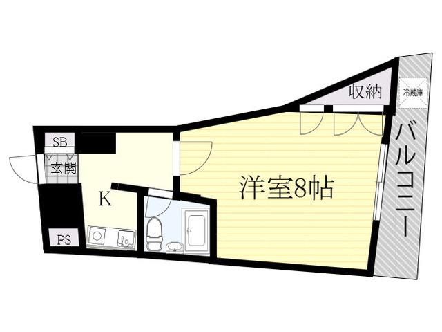 COMFORT(1K/5階)の間取り写真