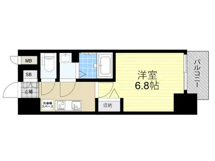 レシオス新大阪ノース(1K/3階)の間取り写真