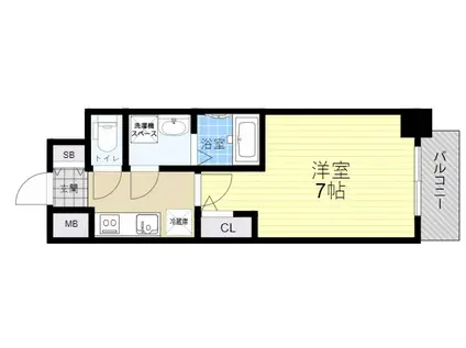 サムティ姫島FELICETO(1K/9階)の間取り写真