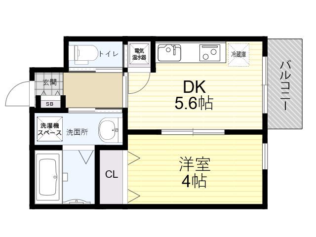 EIJU TSUKAMOTO(1DK/3階)の間取り写真
