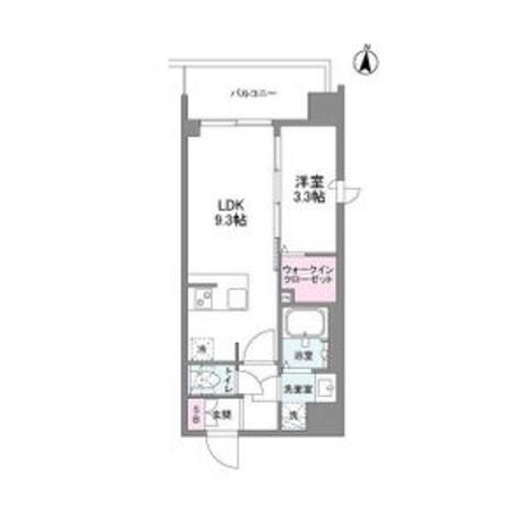 シーズンフラッツ新大阪サウス(1LDK/6階)の間取り写真