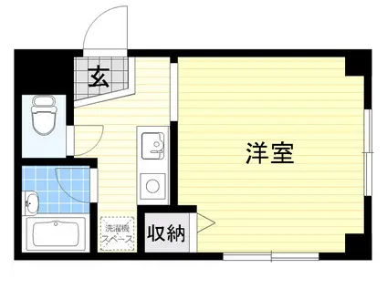 メゾングレースケイ今川(1K/1階)の間取り写真