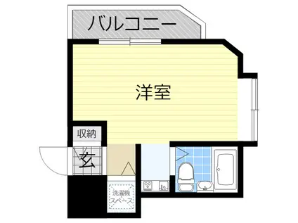 リエス天王寺東(1K/4階)の間取り写真