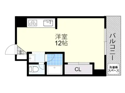 朝日プラザ天王寺ターミナル(ワンルーム/1階)の間取り写真