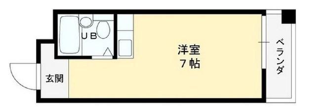 ラパンジール小路東(ワンルーム/3階)の間取り写真