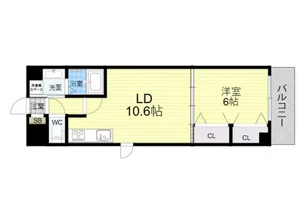 ARCENCIEL(1LDK/4階)の間取り写真