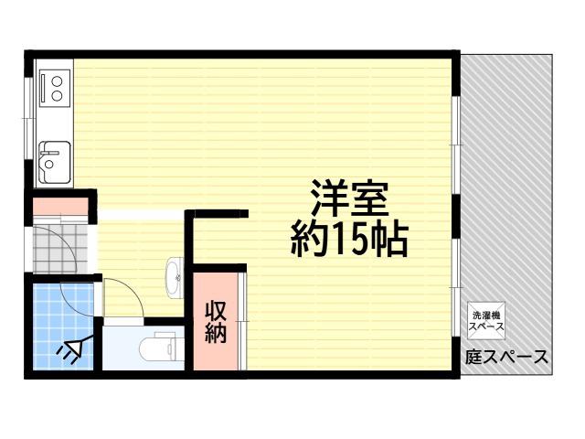 西武庫松崎マンション(2DK/1階)の間取り写真