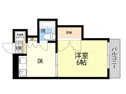 サンベールハイム(1DK/3階)の間取り写真