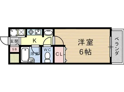 ステラハウス10(1K/3階)の間取り写真