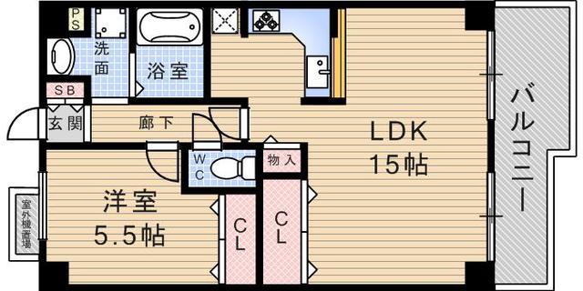 フォレステージュ武庫之荘(1LDK/5階)の間取り写真