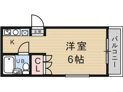 ネックス武庫之荘(ワンルーム/5階)の間取り写真