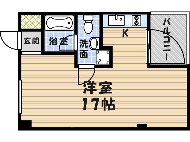 デイグラン武庫之荘(ワンルーム/3階)の間取り写真