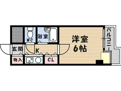 メゾン大和7号館(1K/3階)の間取り写真
