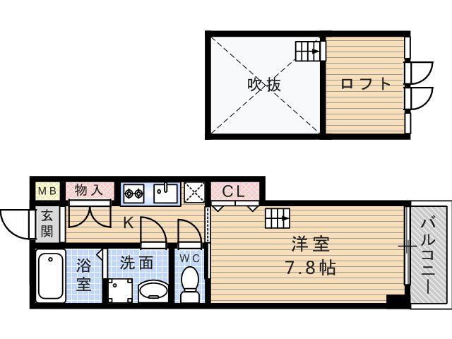 TSーSQUARE(1K/4階)の間取り写真