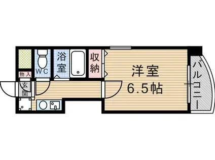 CONIFER(1K/4階)の間取り写真