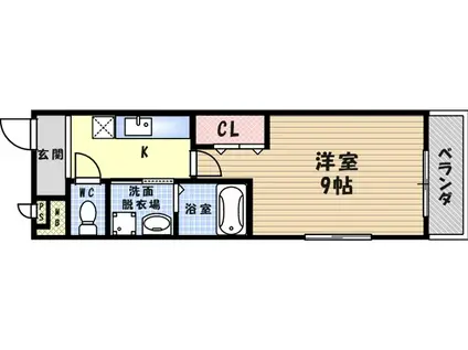 フジパレス武庫之荘1番館(1K/1階)の間取り写真