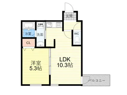 フジパレス武庫之荘南(1LDK/2階)の間取り写真