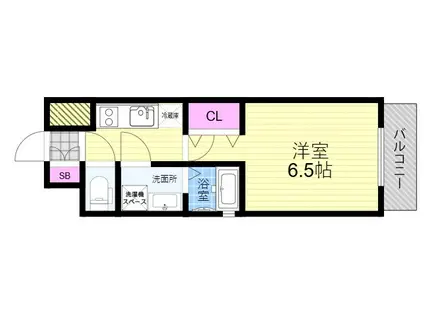 ブランTAT尼崎七松町1(1K/2階)の間取り写真
