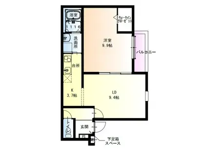フジパレス阪急武庫之荘駅東2番館(1LDK/2階)の間取り写真