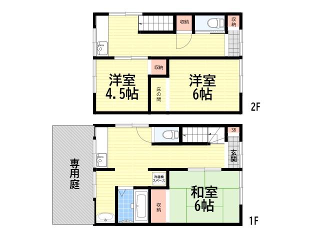 高寺アパート(3DK)の間取り写真