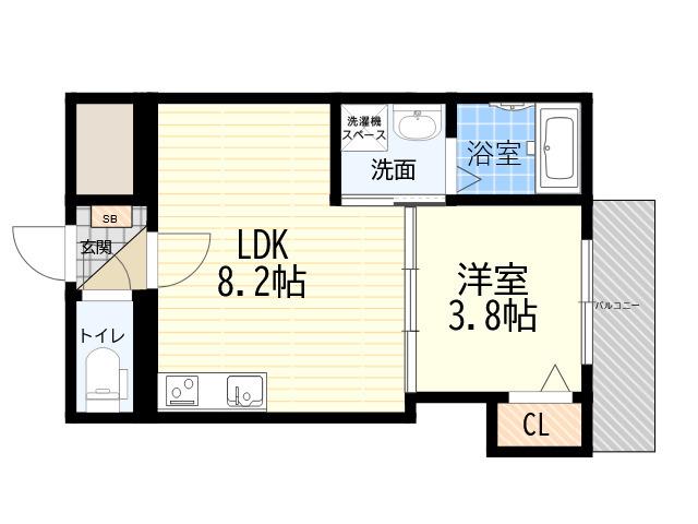 F ASECIA SOMNUS(1LDK/1階)の間取り写真