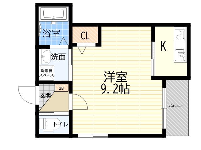 F ASECIA SOMNUS(1K/1階)の間取り写真