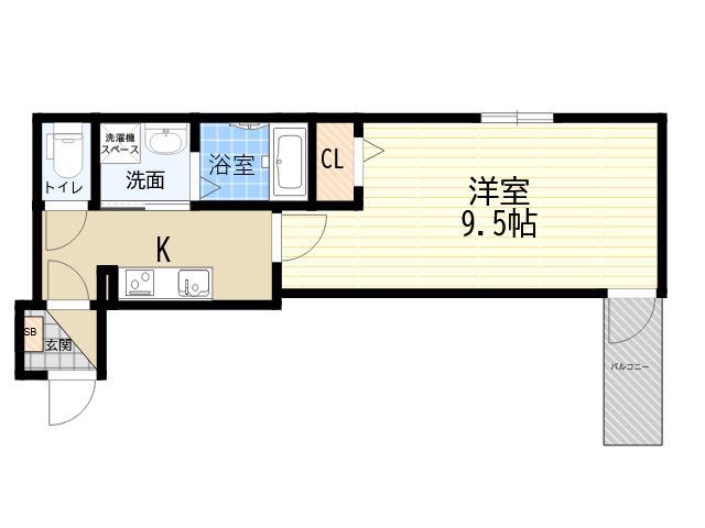F ASECIA SOMNUS(1K/1階)の間取り写真