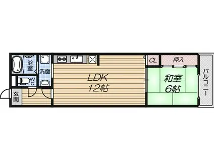 アーバンコート(1LDK/5階)の間取り写真