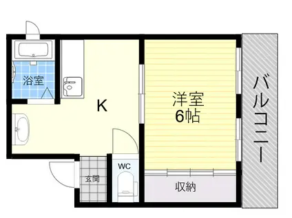 田中ハイツ(1K/2階)の間取り写真
