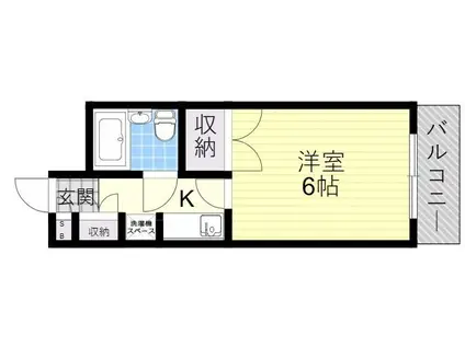 T・Hビル(1K/4階)の間取り写真