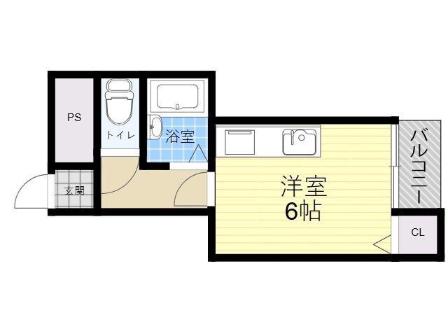 みさきハイツ(ワンルーム/1階)の間取り写真