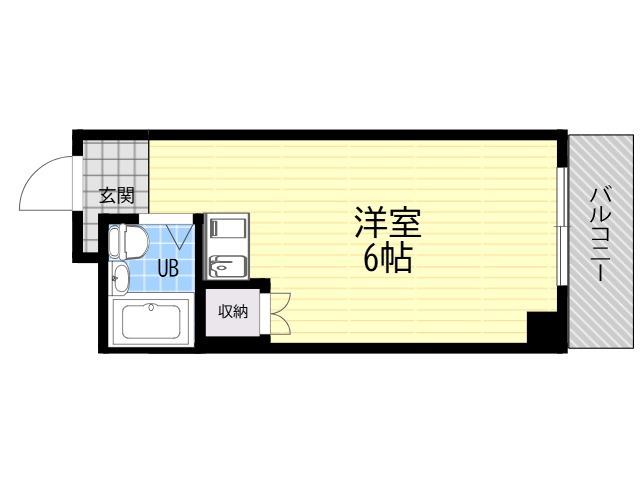 サクセス照ヶ丘(ワンルーム/3階)の間取り写真