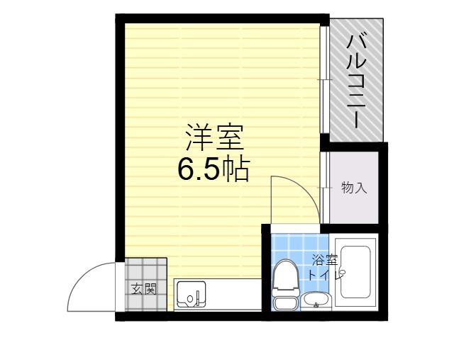 グランメール平野(ワンルーム/3階)の間取り写真