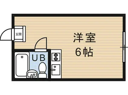 アークハイツ平野(ワンルーム/3階)の間取り写真