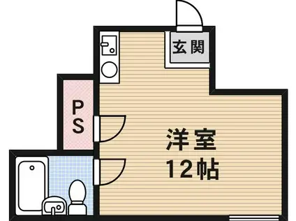 ハイツワールド(ワンルーム/4階)の間取り写真