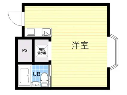 ハイツワールド(ワンルーム/3階)の間取り写真