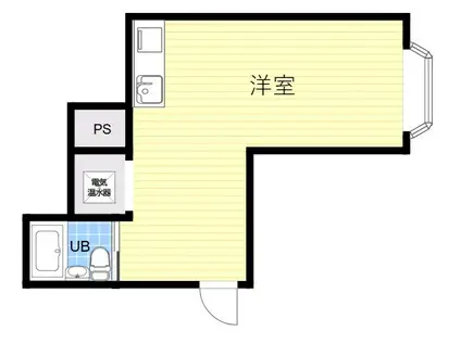 ハイツワールド(ワンルーム/1階)の間取り写真