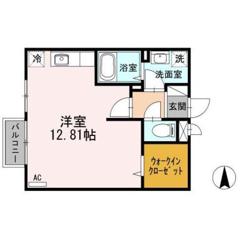 ヴィーブル和み(ワンルーム/2階)の間取り写真