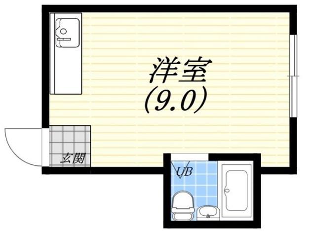 プレアール北田辺Ⅱ(ワンルーム/5階)の間取り写真